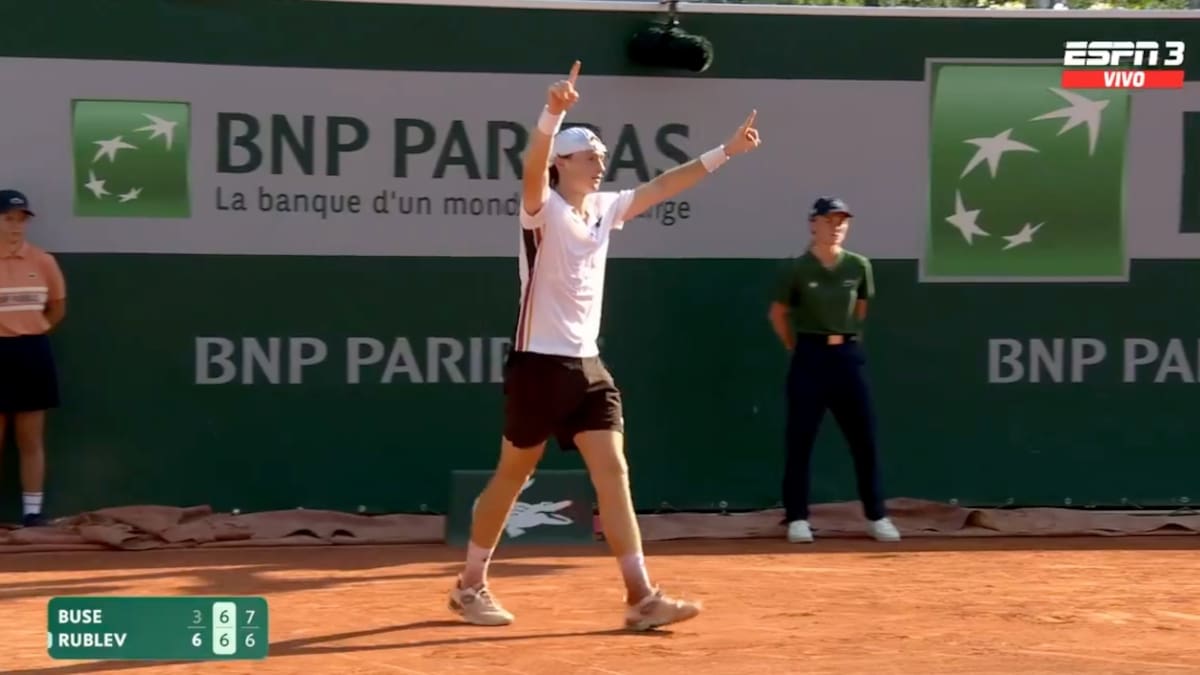 VIDEO | El espectacular punto del peruano Ignacio Buse en su debut en Roland Garros ante Rublev