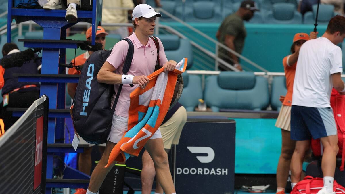 La lluvia interrumpió la final del Masters 1000 de Miami: ¿A qué hora de Chile se vuelve a jugar?