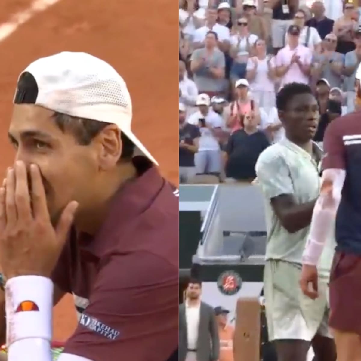 VIDEO | El emotivo gesto de Alejandro Tabilo tras eliminar a la promesa de Francia en Roland Garros