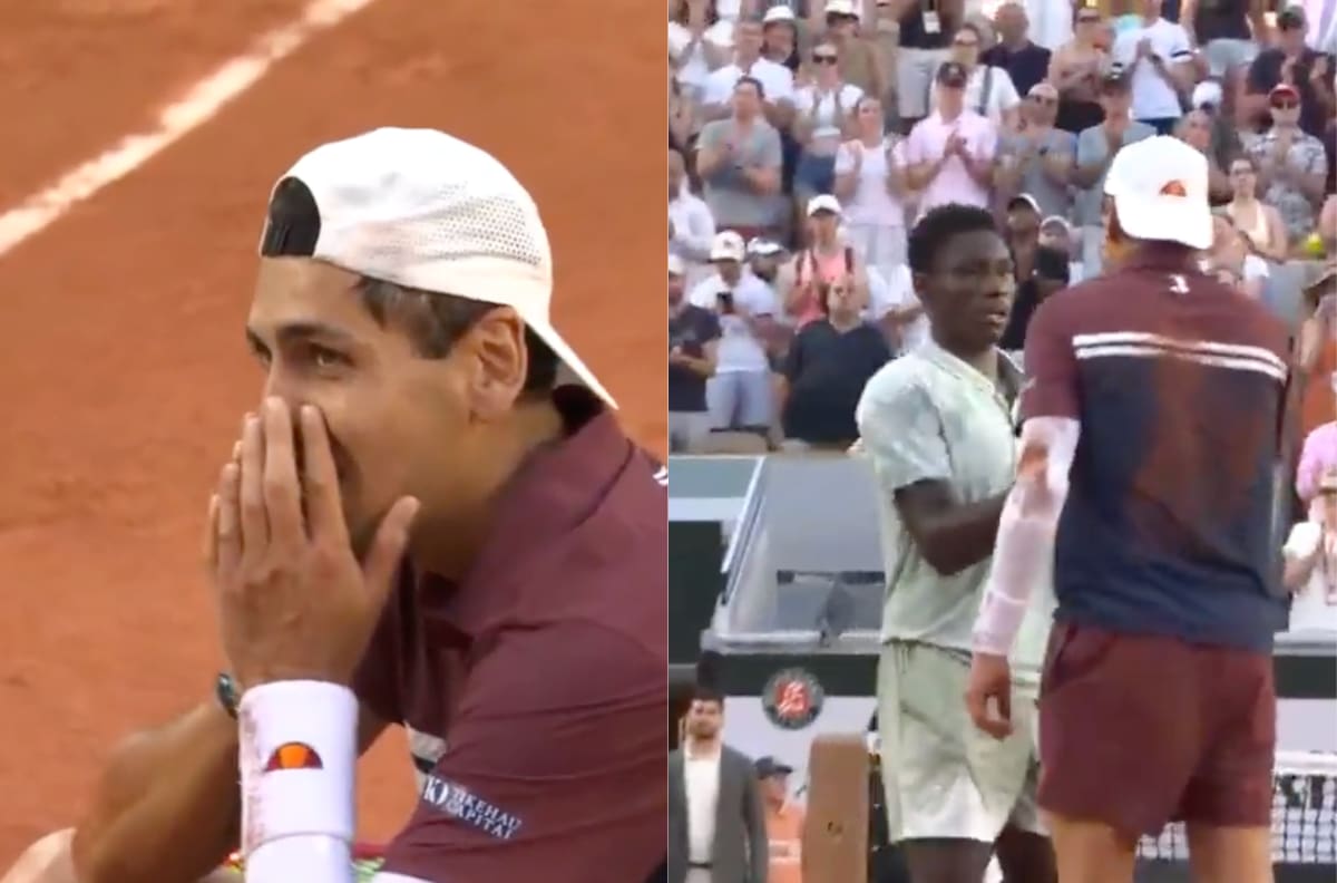 VIDEO | El emotivo gesto de Alejandro Tabilo tras eliminar a la promesa de Francia en Roland Garros