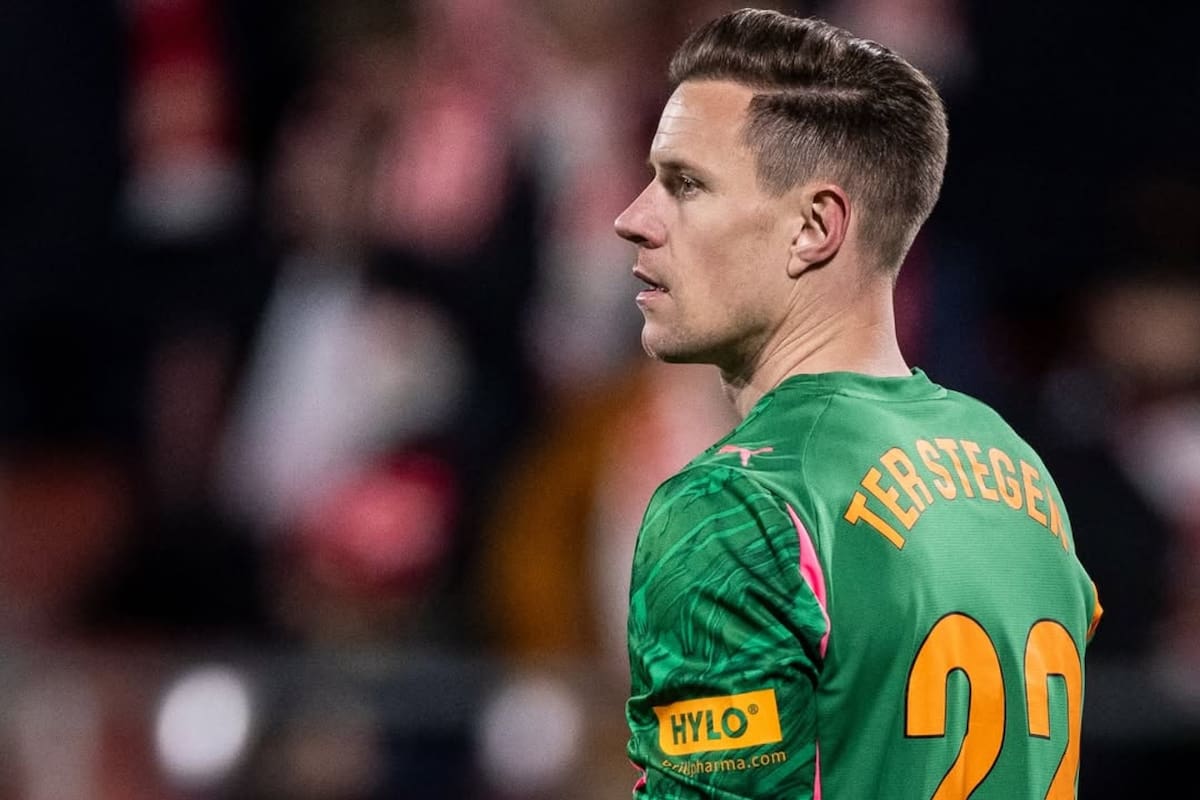El portero en su debut con Girona. Foto: Instagram Ter Stegen.