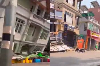 VIDEO | Casas y edificios derrumbados: motorista capta trágicos efectos de terremoto 7,7 en Myanmar
