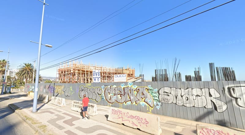 Terreno destinado al Hotel Mandarín Oriental en Viña del Mar. Créditos: Google Maps.