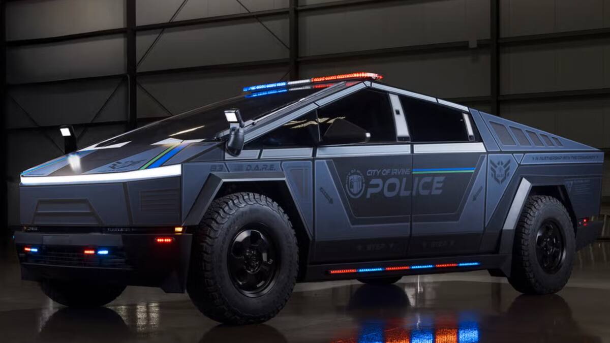 Policía de Estados Unidos tiene su primera Tesla Cybertruck para patrullar