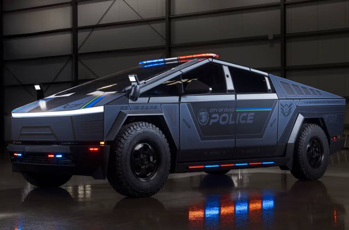 Policía de Estados Unidos tiene su primera Tesla Cybertruck para patrullar