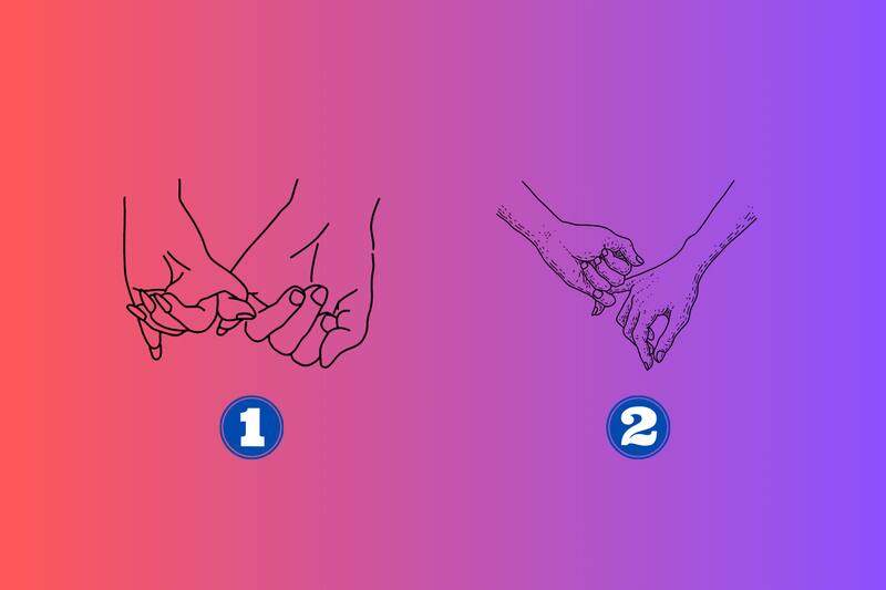 Elige entre ambas parejas de manos y descubre más de ti.