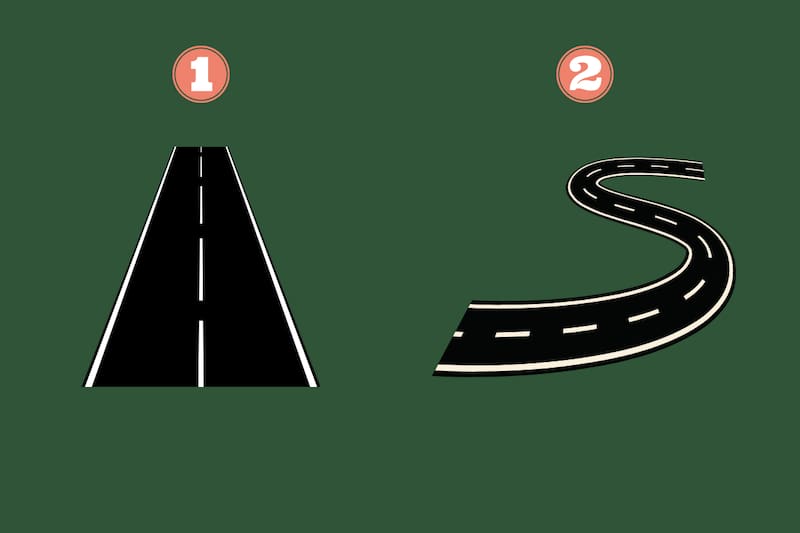 Elige una ruta y descubre si es fácil o difícil para ti tomar decisiones.