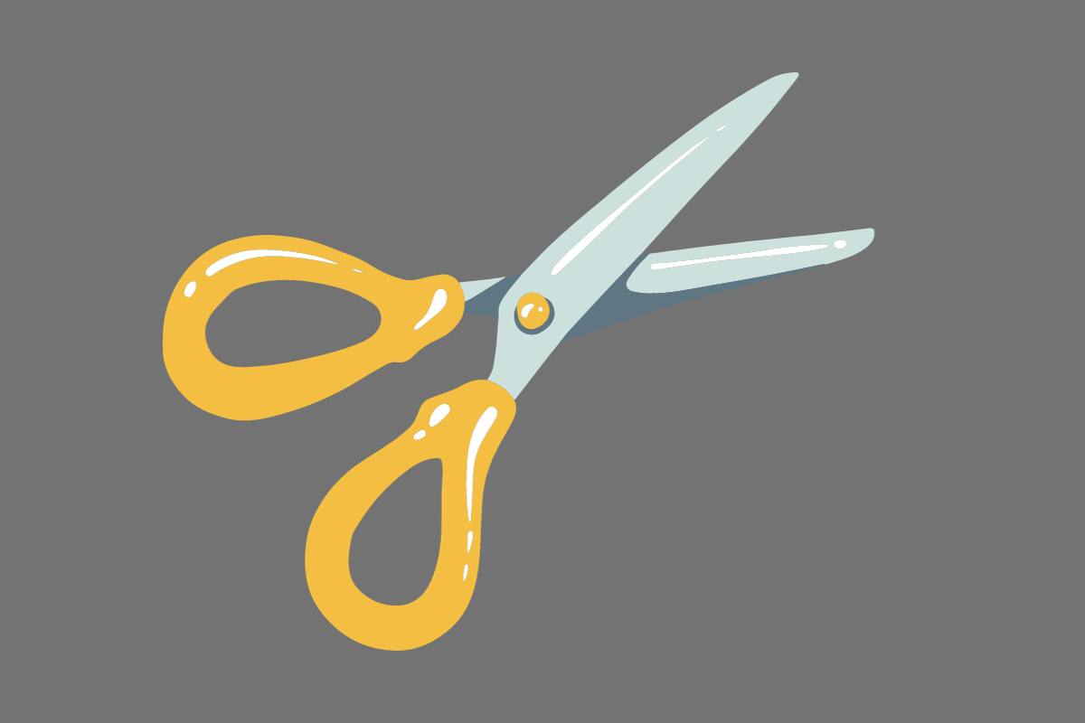 ¡La tijera era amarilla!