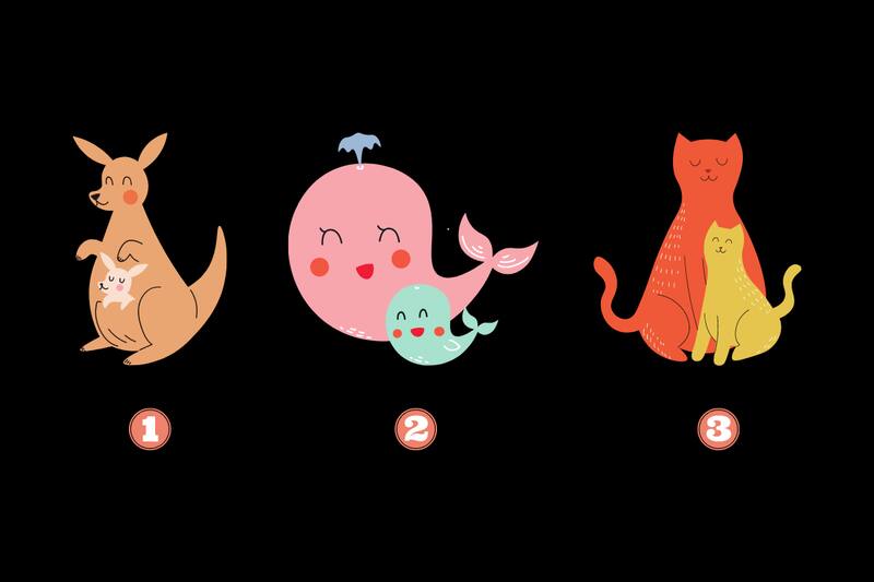 Elige entre los animales y descubre cómo es la relación con tu mamá.