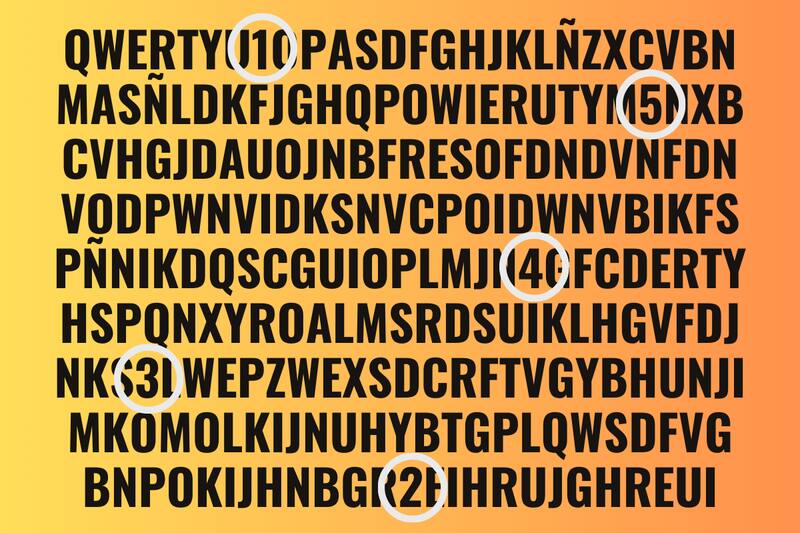 Acá se encontraban los cinco números ocultos.