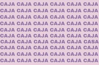 Encuentra la palabra CASA que está perdida en este Test Visual