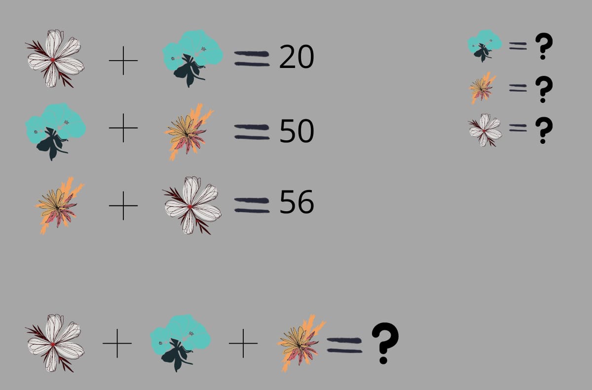 Si encuentras el resultado de la suma en 15 segundos, serás un genio de las matemáticas