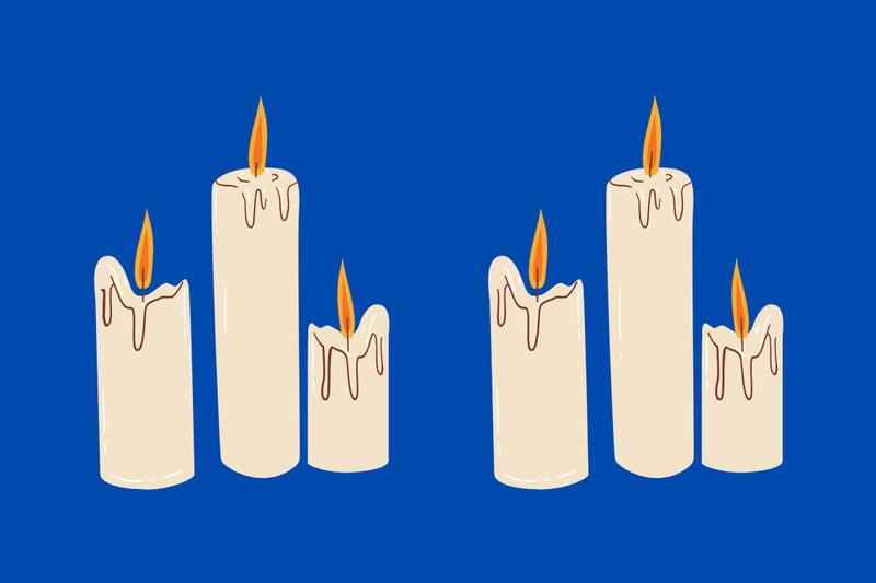 ¿Cuáles son las 4 diferencias entre los grupos de velas?