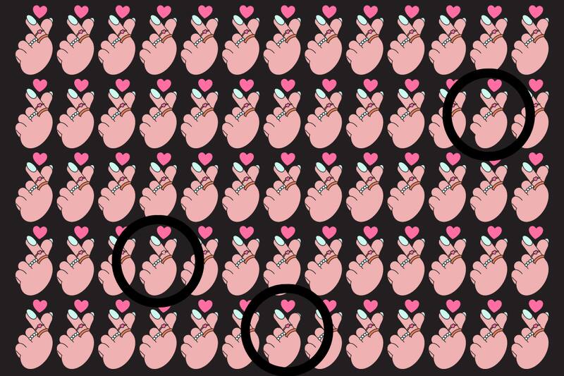 ¡Estas eran las manos diferentes!