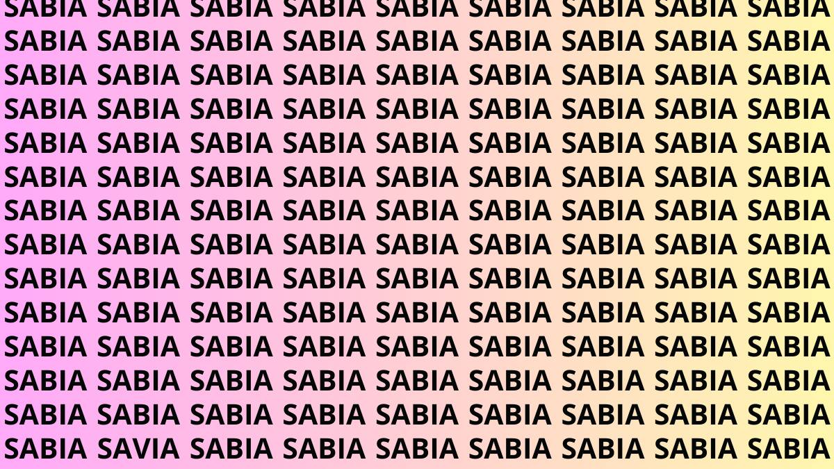 Test Visual: Tienes solo 5 segundos para encontrar la palabra SAVIA