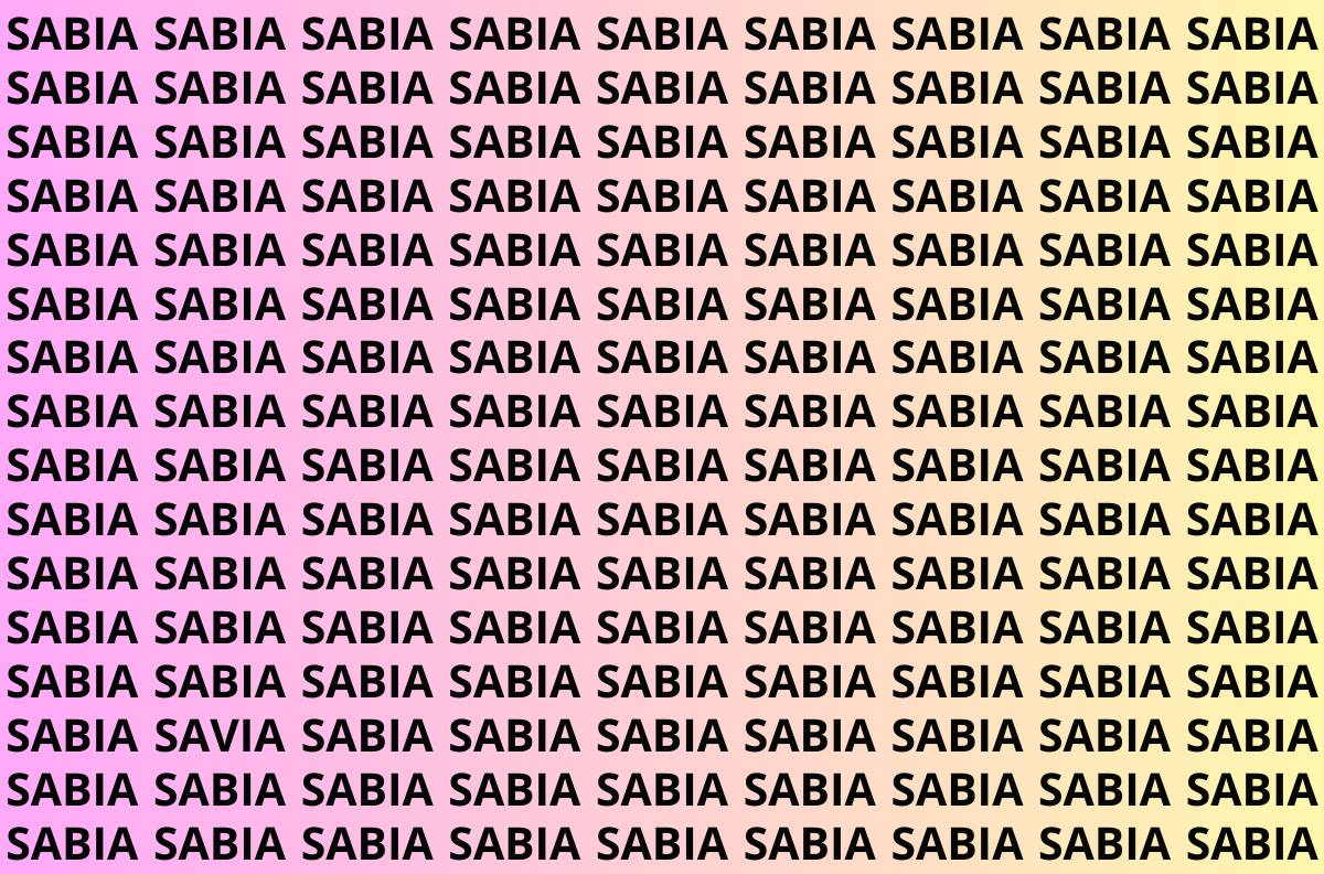 Test Visual: Tienes solo 5 segundos para encontrar la palabra SAVIA