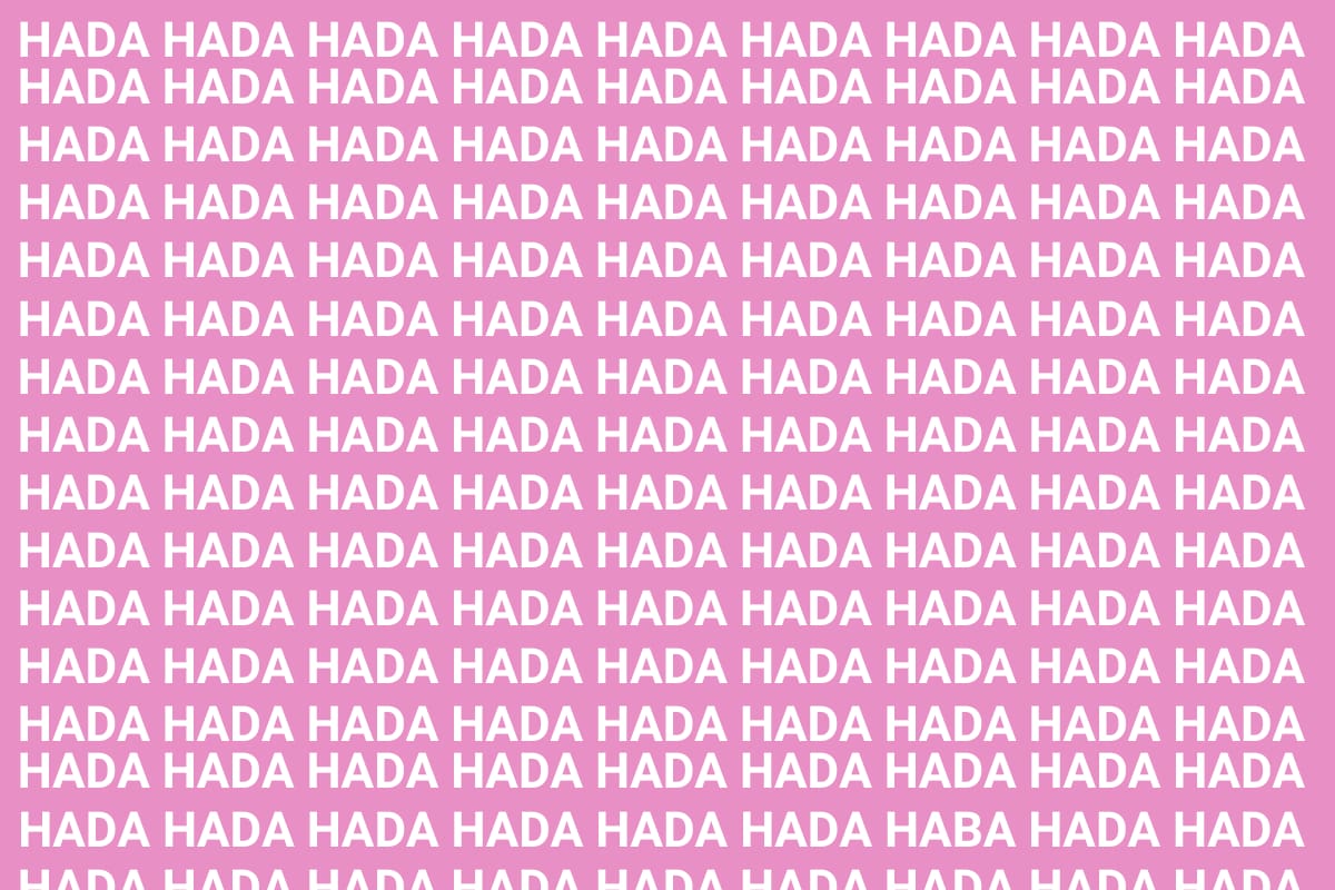 ¿Podrás encontrar la palabra "HABA" en tan solo 8 segundos?
