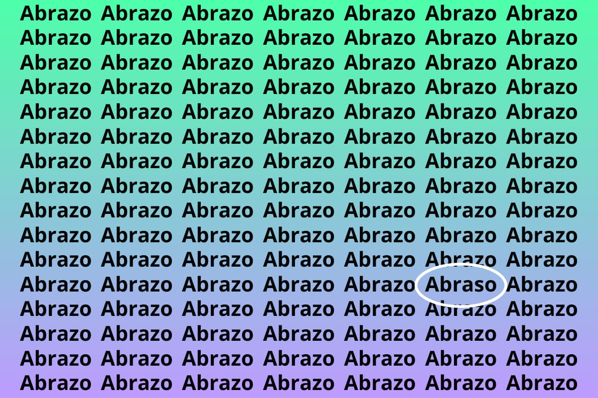 Acá estaba la palabra ABRASO.