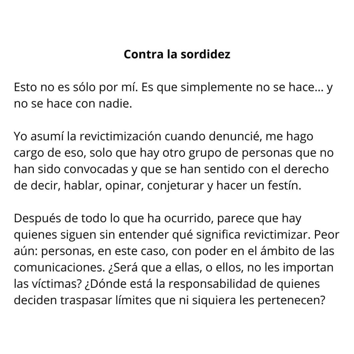 Esta es la primera parte del testimonio de Rafaellla Di Girolamo