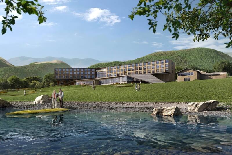 El megaproyecto hotelero de lujo servirá de parada obligada para los cruceros que visitan la Antártica.