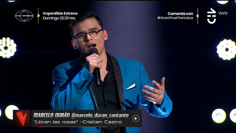 Marcelo Durán canta “Lloran las rozas”, de Cristián Castro, en "The Voice Chile"