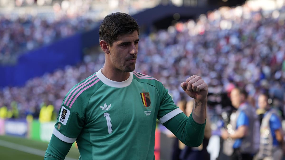 La sincera confesión de Courtois antes del Bélgica vs España: “Está claro que son los favoritos”