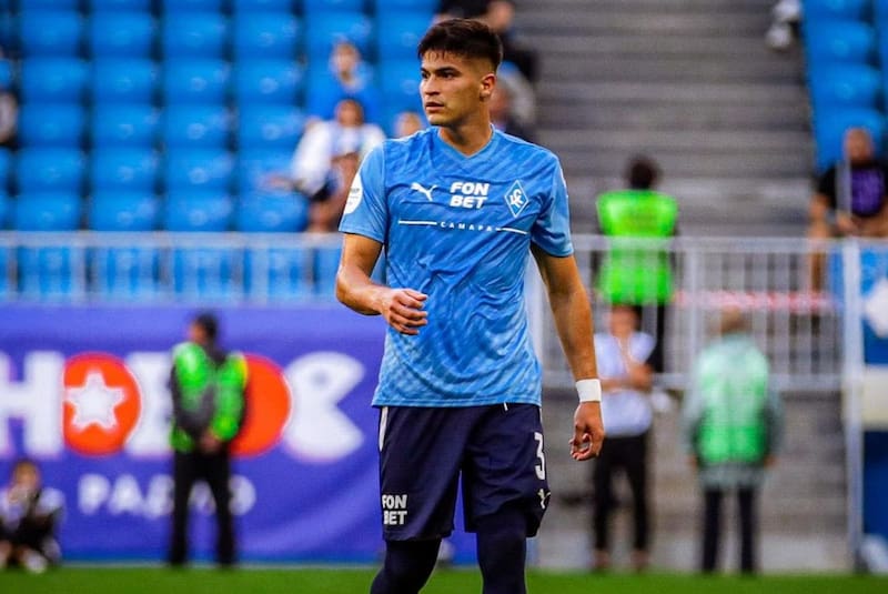 Thomas Galdames en el Krylia Sovetov de Rusia.