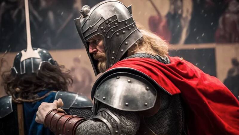 Thor en la época medieval, según la IA