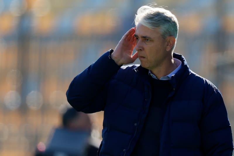 en el partido de la UC ante Everton en Viña del Mar