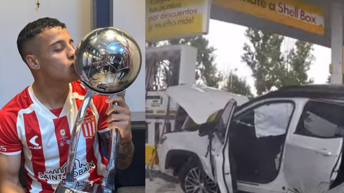 Iba ebrio: jugador de Estudiantes chocó su vehículo horas después de ser campeón en Argentina