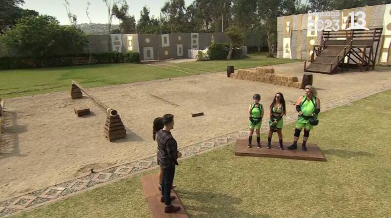 Competencia en "Tierra Brava". Foto: Canal 13.