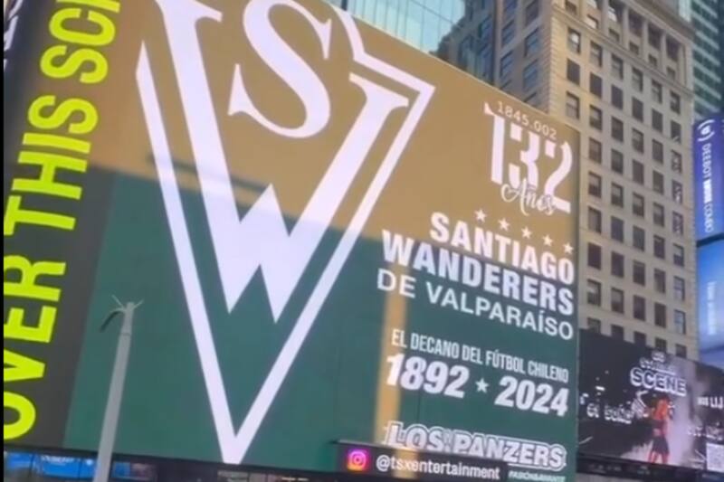 con un saludo por el aniversario 132 de Santiago Wanderers.