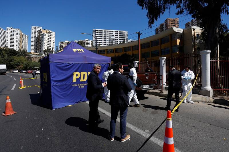 Hombre asesinado en avenida Santos Ossa. Créditos: ATON