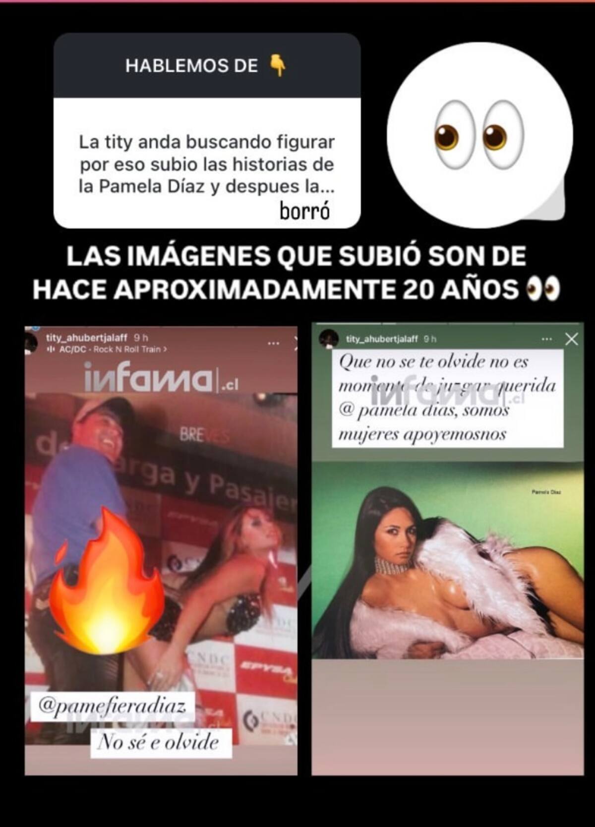 Titi Ahubert se lanzó contra Pamela Díaz.