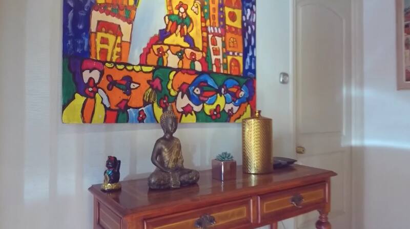 La entrada de su casa. Créditos: CHV.