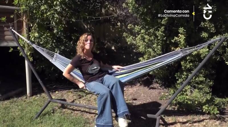 La hamaca de su patio. Créditos: CHV.
