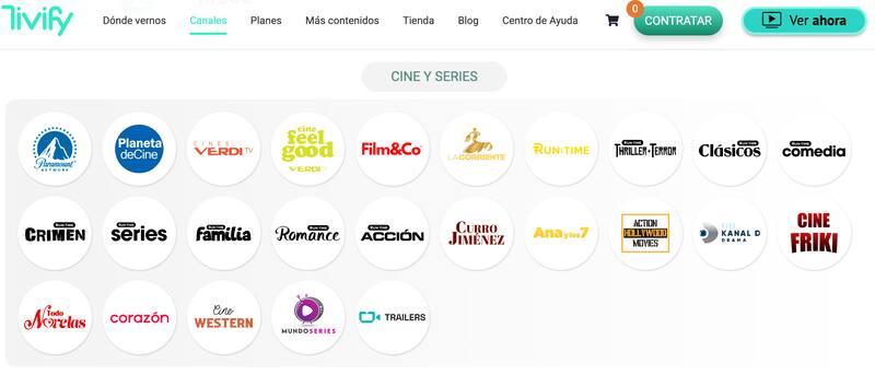 Así funciona Tivify, el servicio de streaming español gratuito en el que puedes ver 200 canales gratuitos.