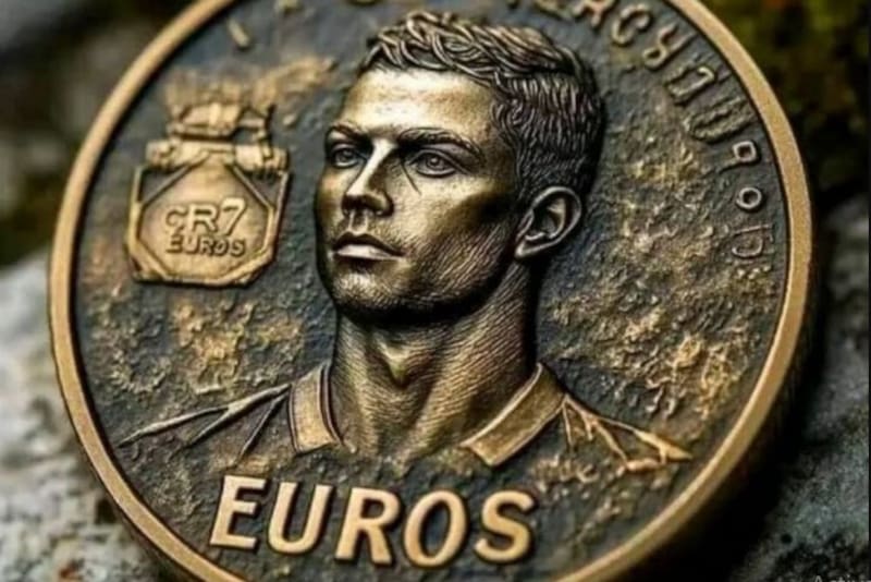 Moneda de Cristiano Ronaldo.