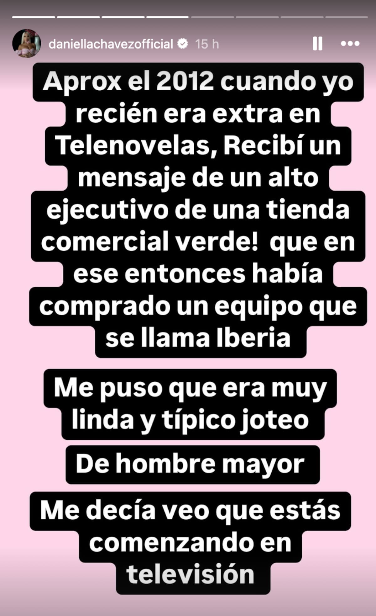 Daniella Chávez en Instagram.