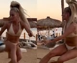 VIDEO | Alisha Lehmann sorprende en Navidad con saludo desde la playa y bikini a sus seguidores