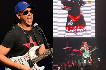 Concierto de Tom Morello en Chile mostró imágenes del “Perro Matapacos” y homenajeó a Víctor Jara