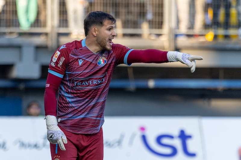 Tomás Ahumada en el duelo de Audax Italiano vs Colo Colo por la Liga de Primera 2025. Foto: Felipe Escobedo