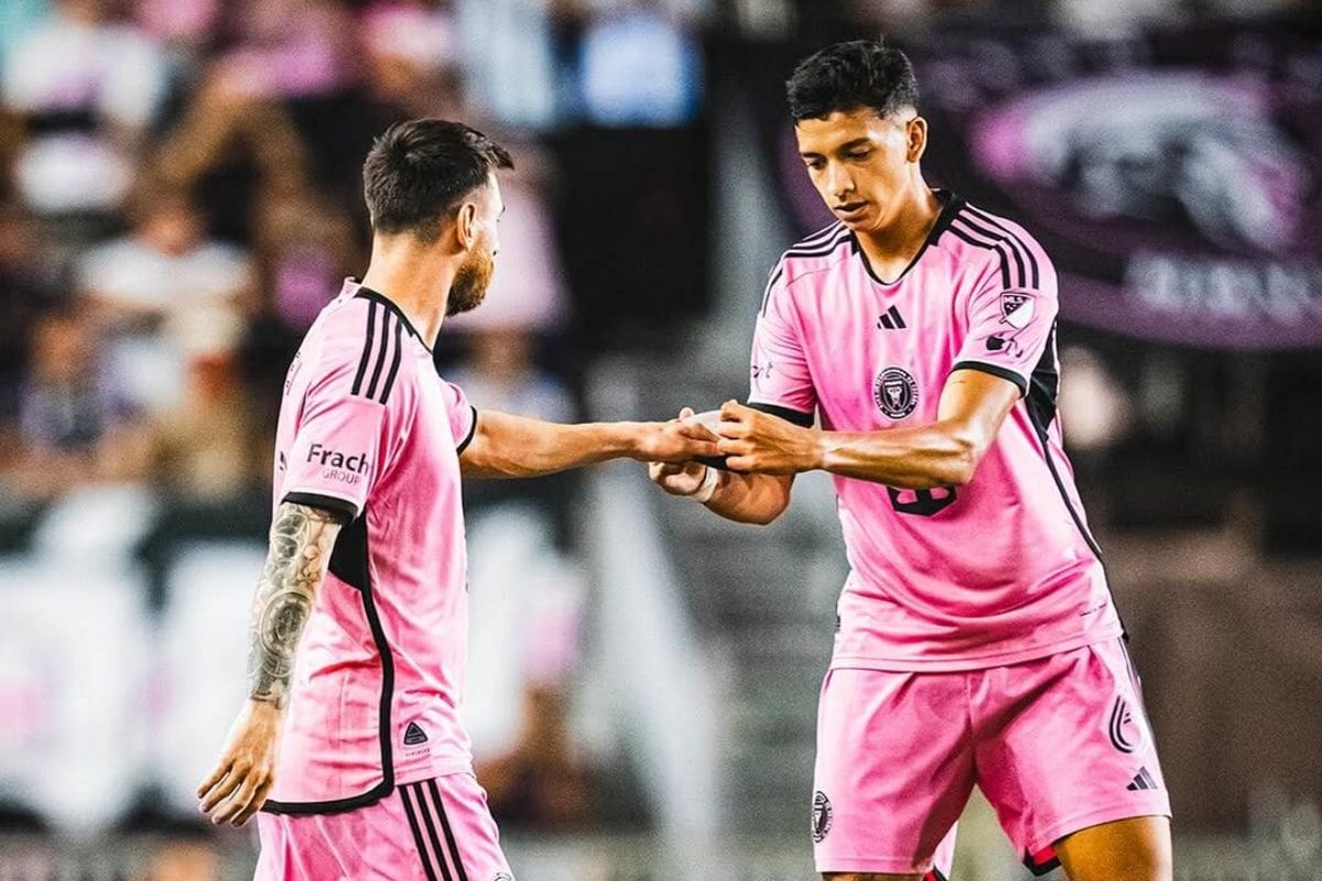 El nuevo refuerzo de O'Higgins en el Inter Miami junto a Lionel Messi.