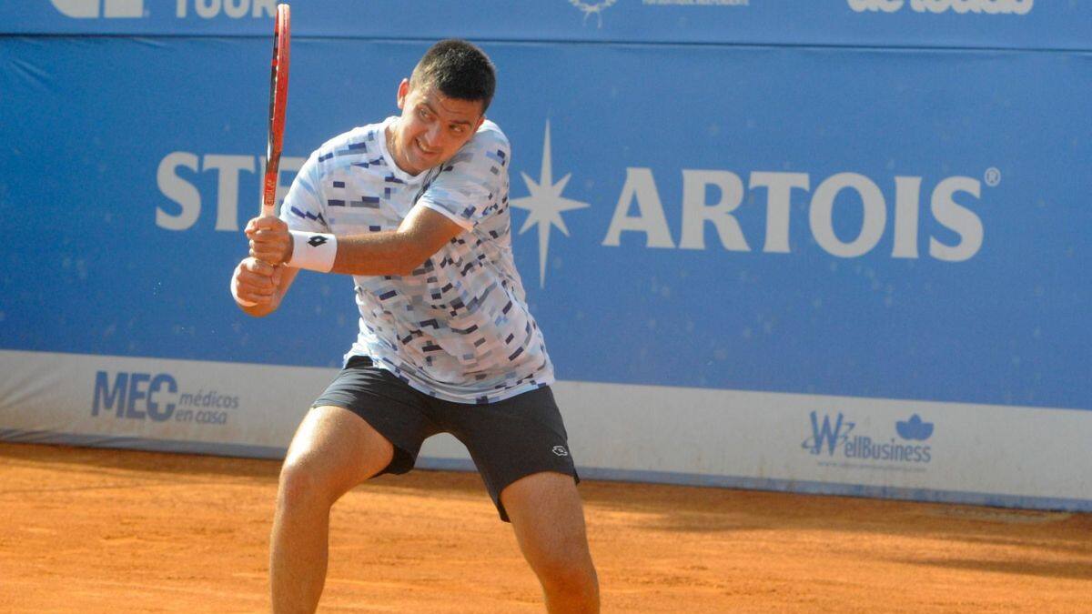 Tomás Barrios desaprovechó un punto de partido y cayó en los cuartos de final del Challenger de Temuco