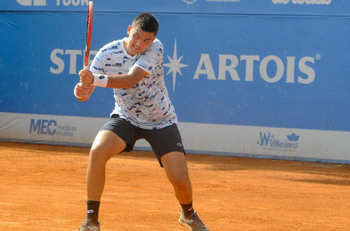 Tomás Barrios desaprovechó un punto de partido y cayó en los cuartos de final del Challenger de Temuco