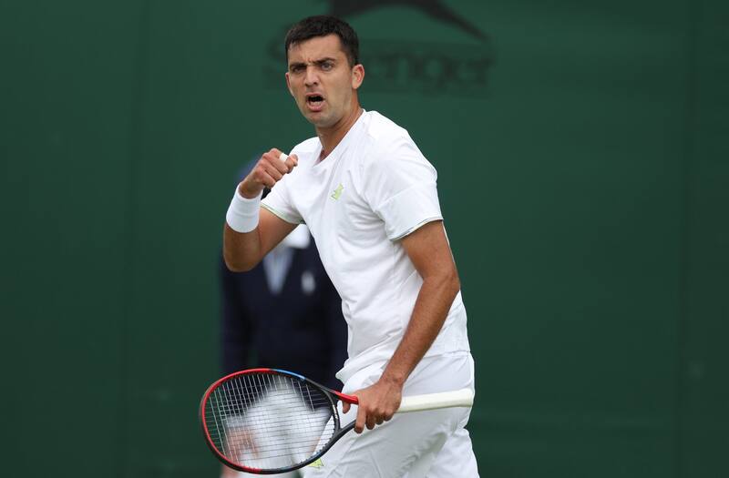 en la qualy de Wimbledon.