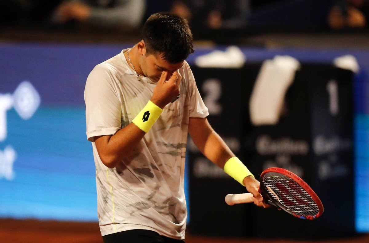 No se pudo: Tomás Barrios fue vapuleado por Marin Cilic en Nottingham