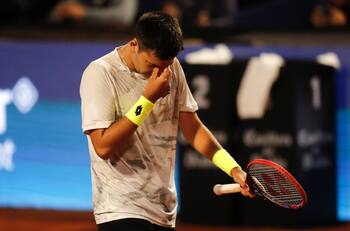No se pudo: Tomás Barrios fue vapuleado por Marin Cilic en Nottingham