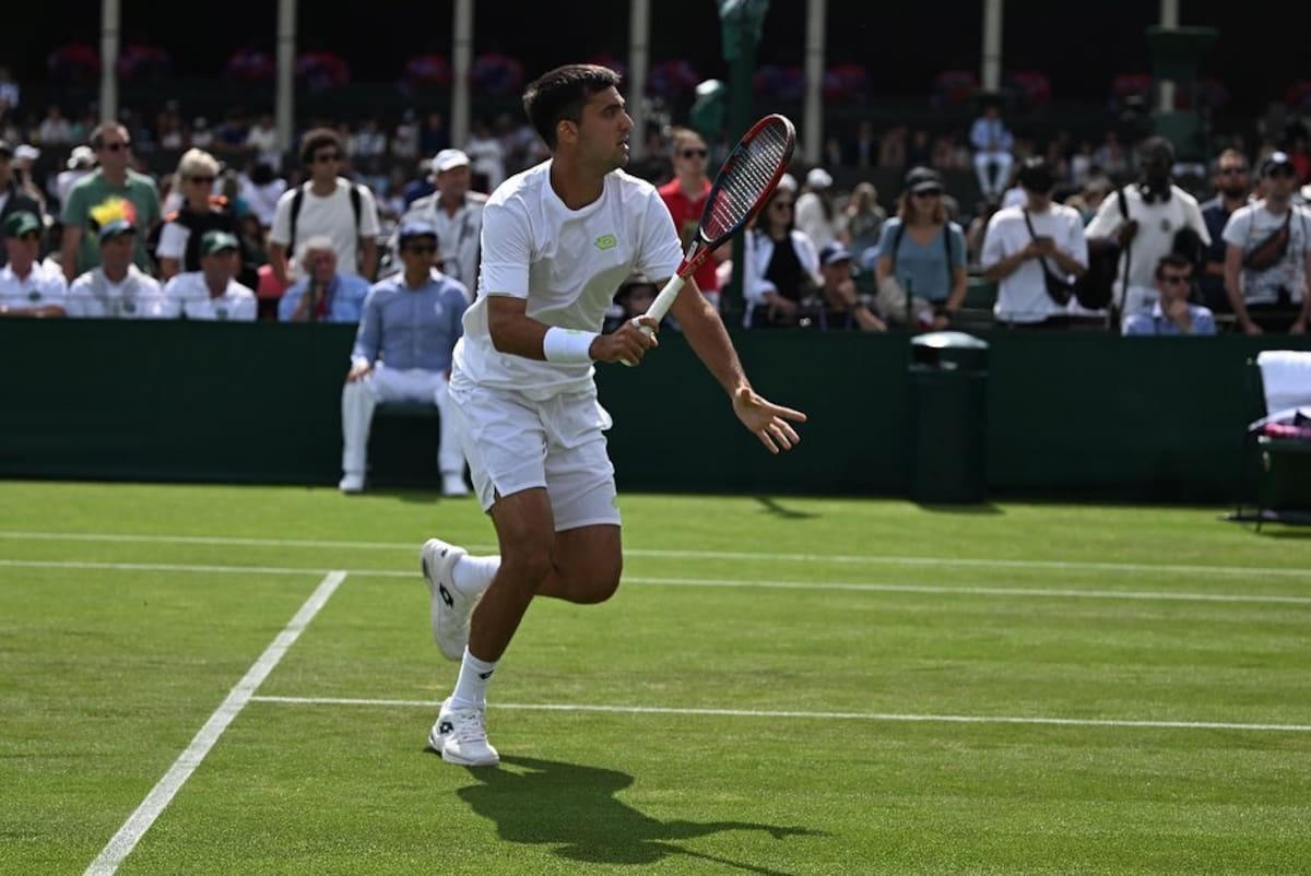 El chillanejo quedó fuera del cuadro principal de Wimbledon. Foto: Instagram Tomás Barrios.