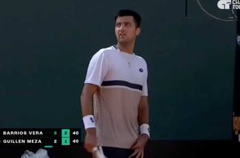 VIDEO | A Tomás Barrios se le salió la cadena en el Challenger de Lima: “Anda a lavarte la...”